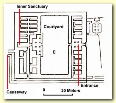 Floor plan of the valley temple